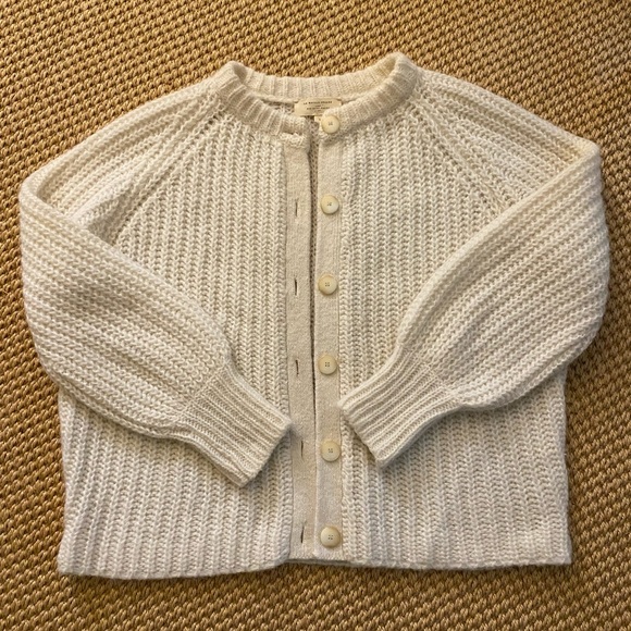 Sezane Sweaters - Sezane Emile Cardigan in Ecru Cream Color Size S Sweater